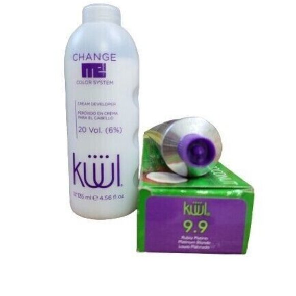 x1 Kuul System Hair Color 9.9 RUBIO PLATINO 3.4oz w/ COCONUT OIL w 6 % cream - Picture 2 of 2